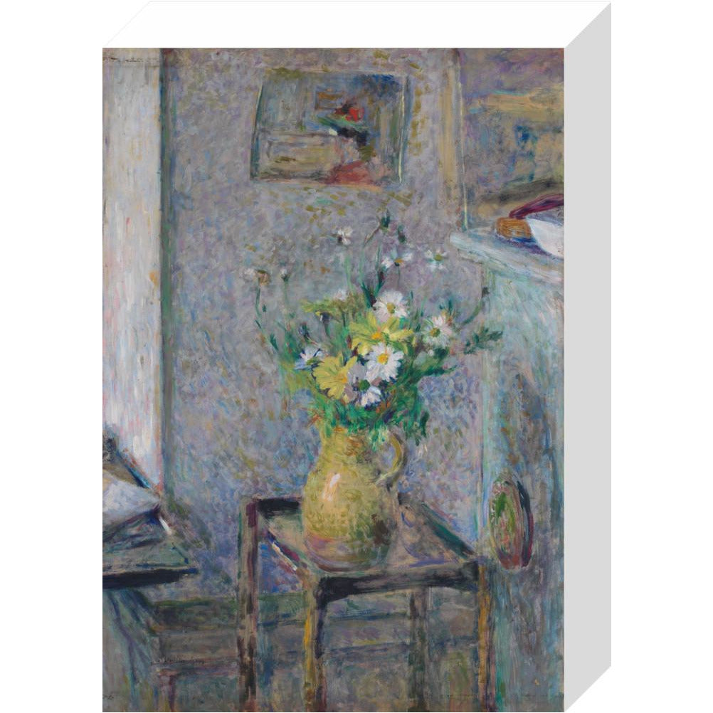 Pot de grès et fleurs - Art print
