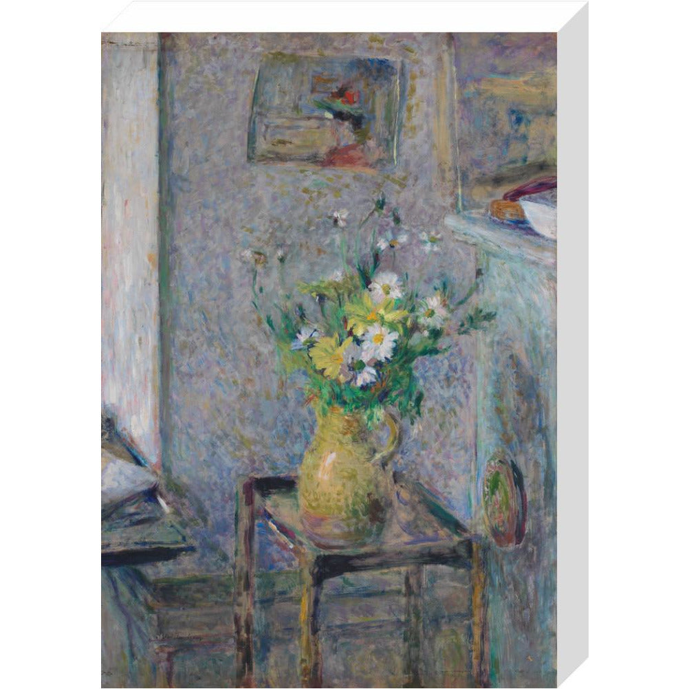 Pot de grès et fleurs - Art print