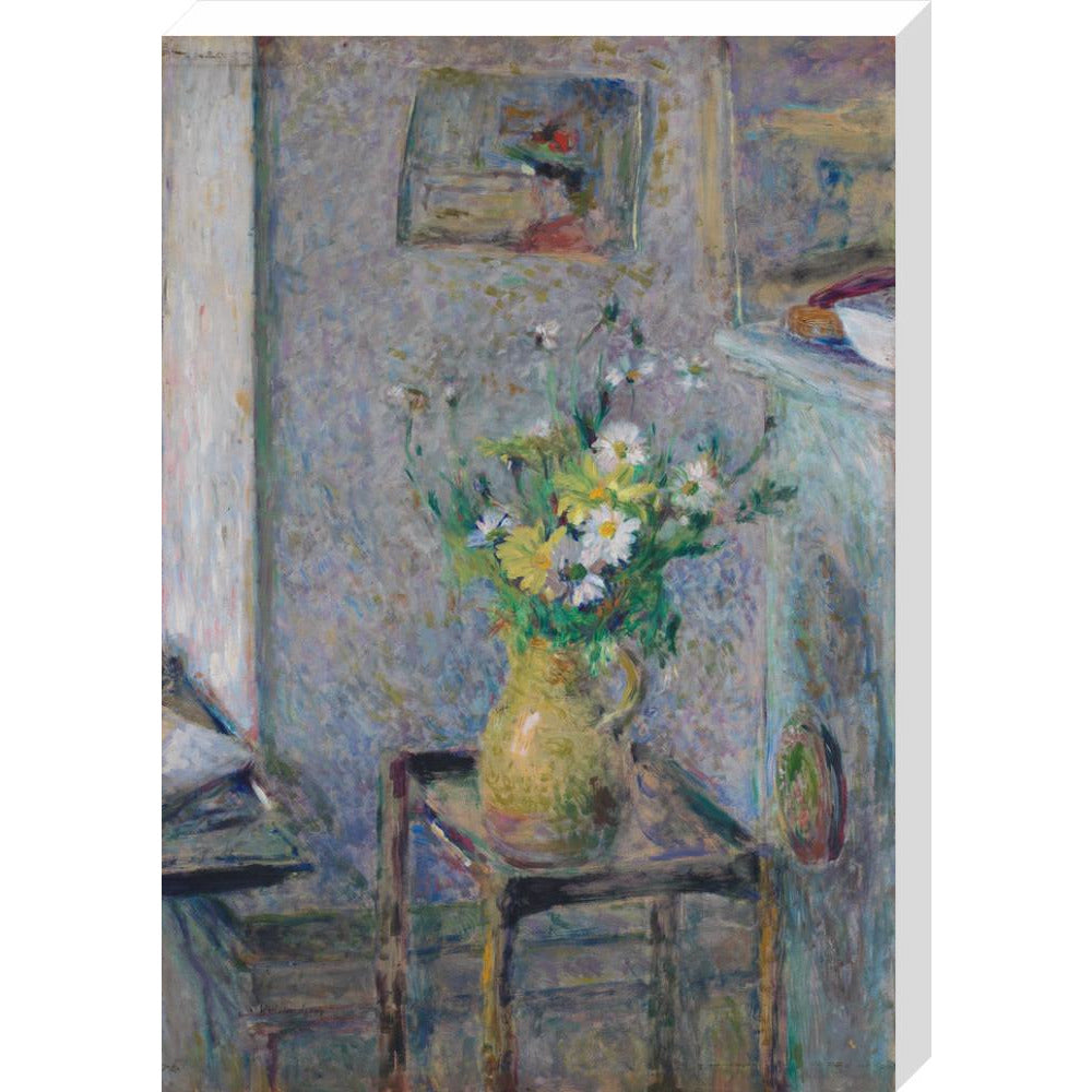 Pot de grès et fleurs - Art print