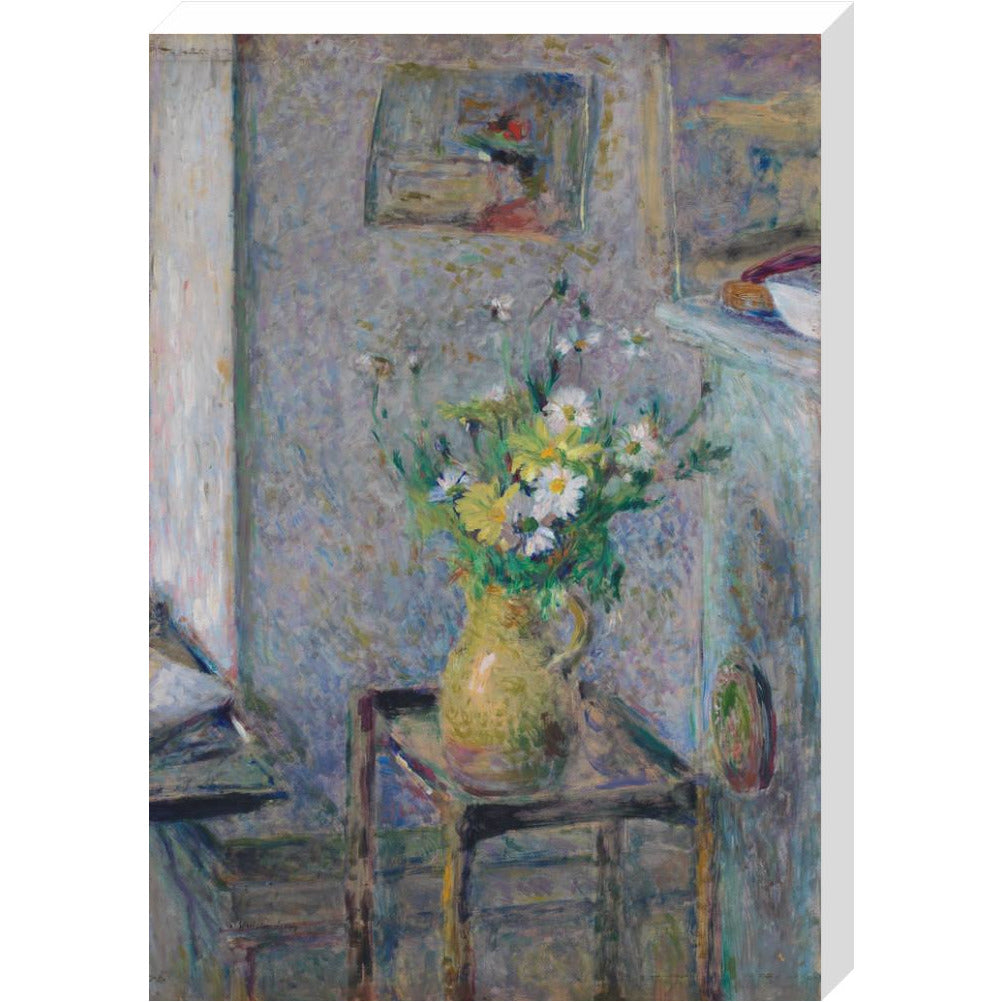 Pot de grès et fleurs - Art print