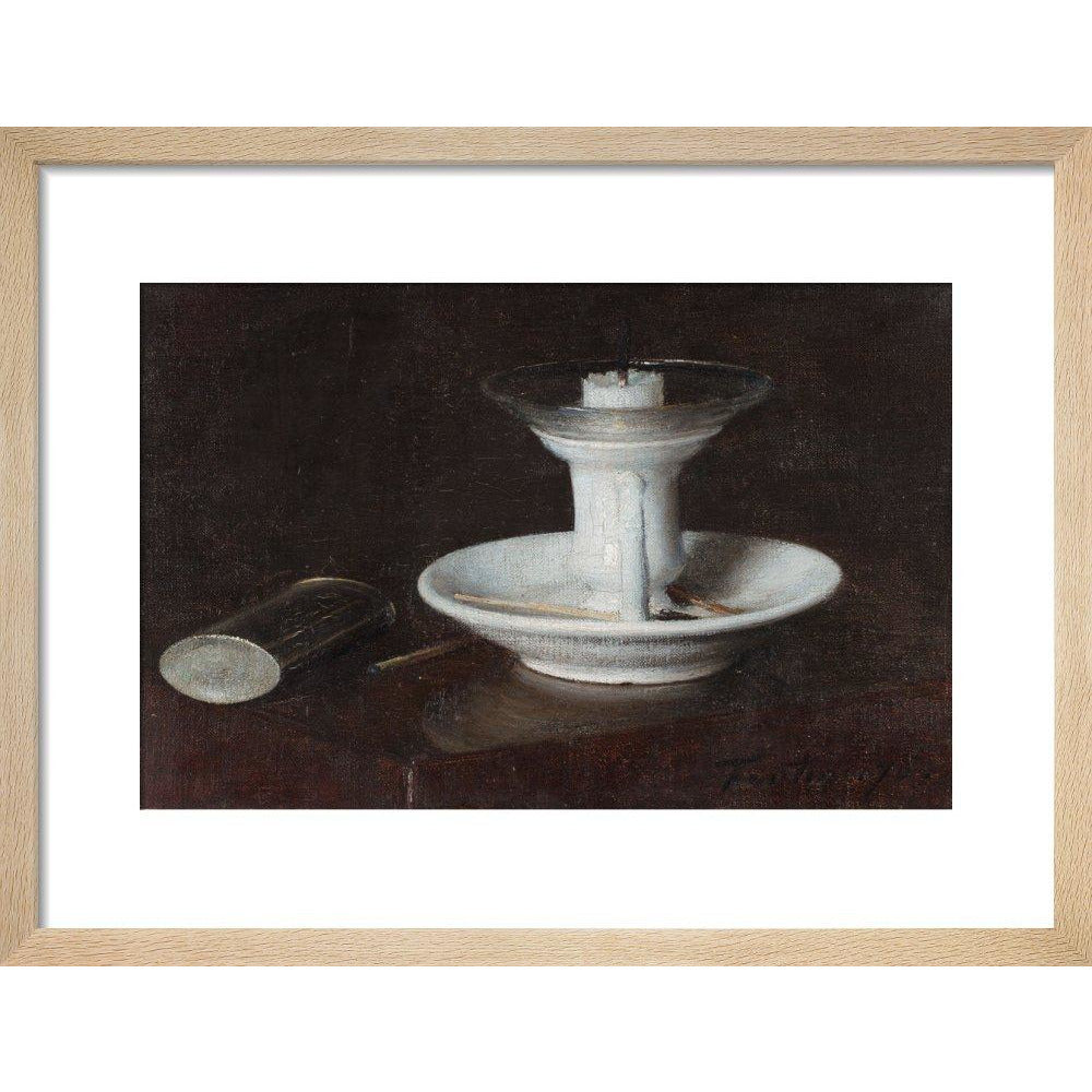 White Candlestick - Art print
