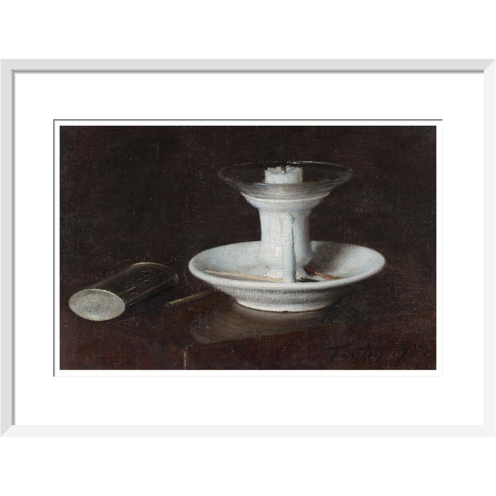 White Candlestick - Art print
