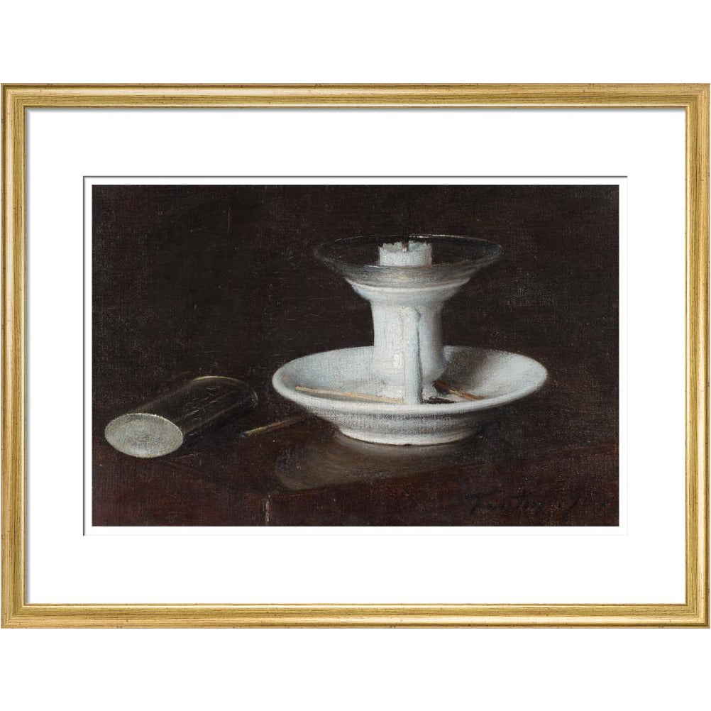 White Candlestick - Art print