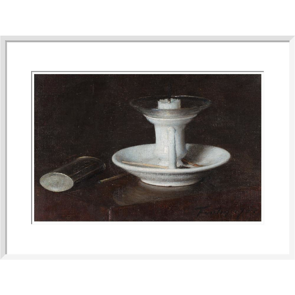 White Candlestick - Art print