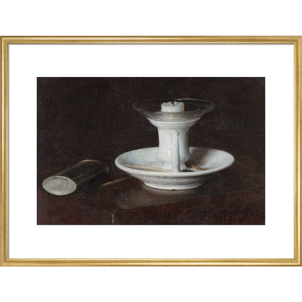 White Candlestick - Art print