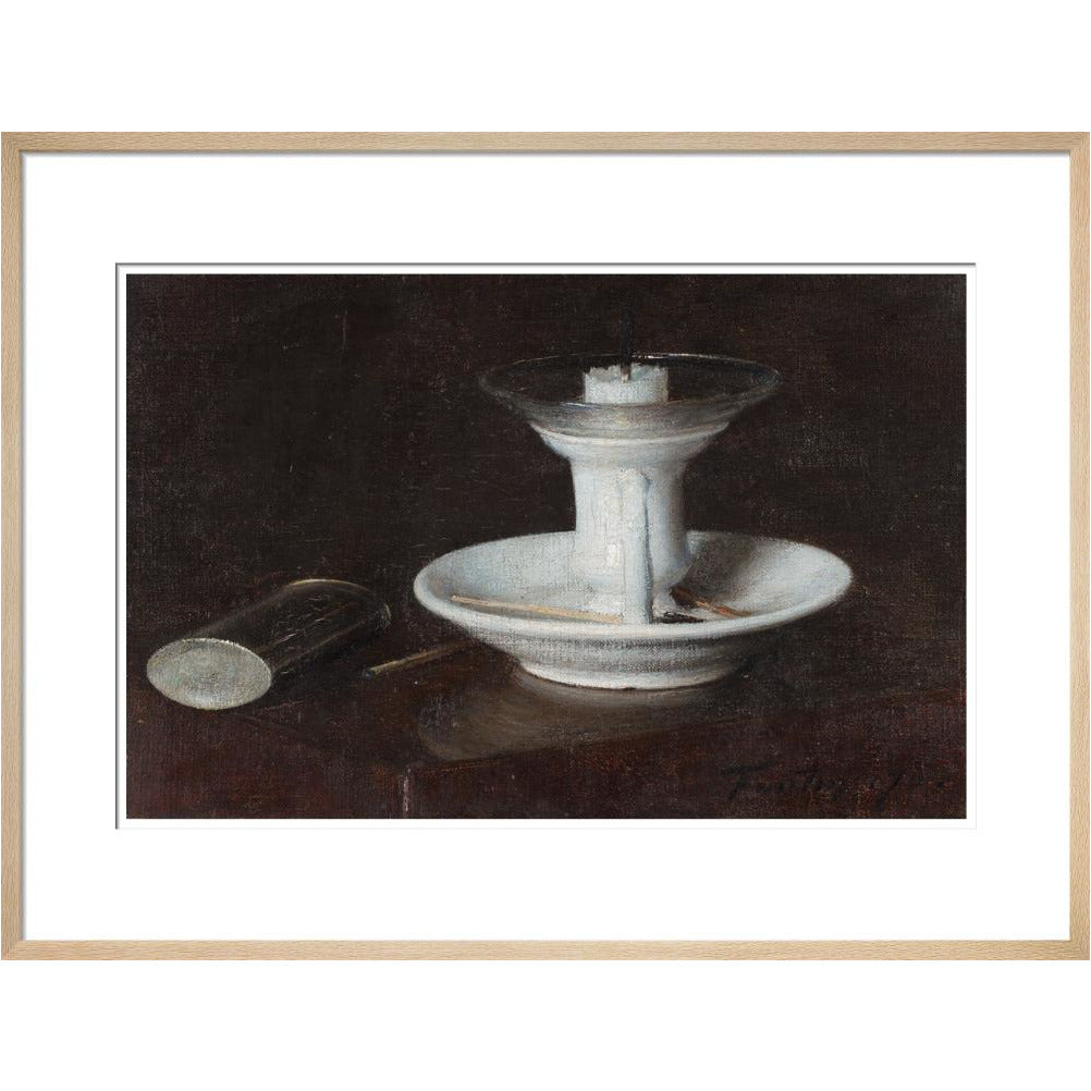 White Candlestick - Art print