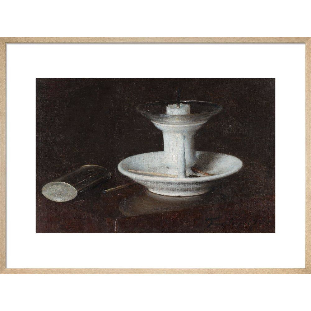 White Candlestick - Art print
