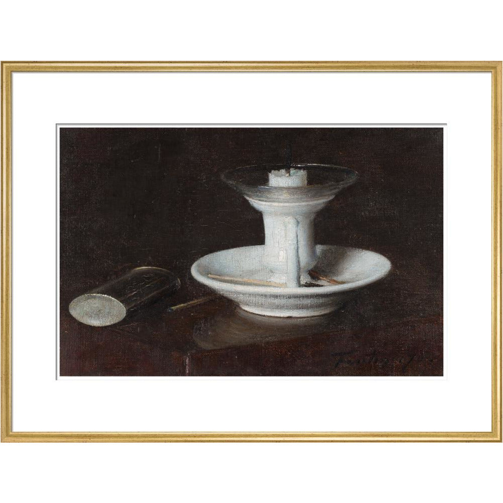 White Candlestick - Art print