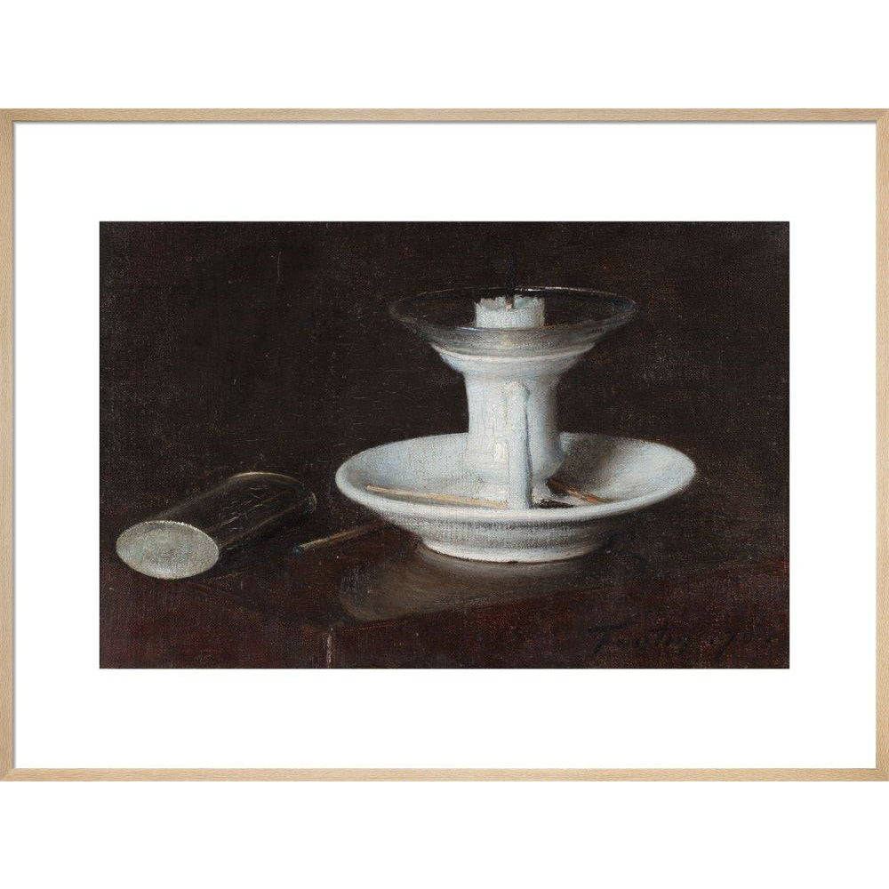 White Candlestick - Art print
