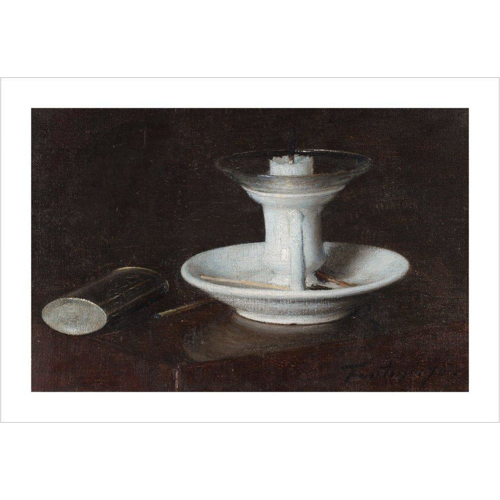 White Candlestick - Art print