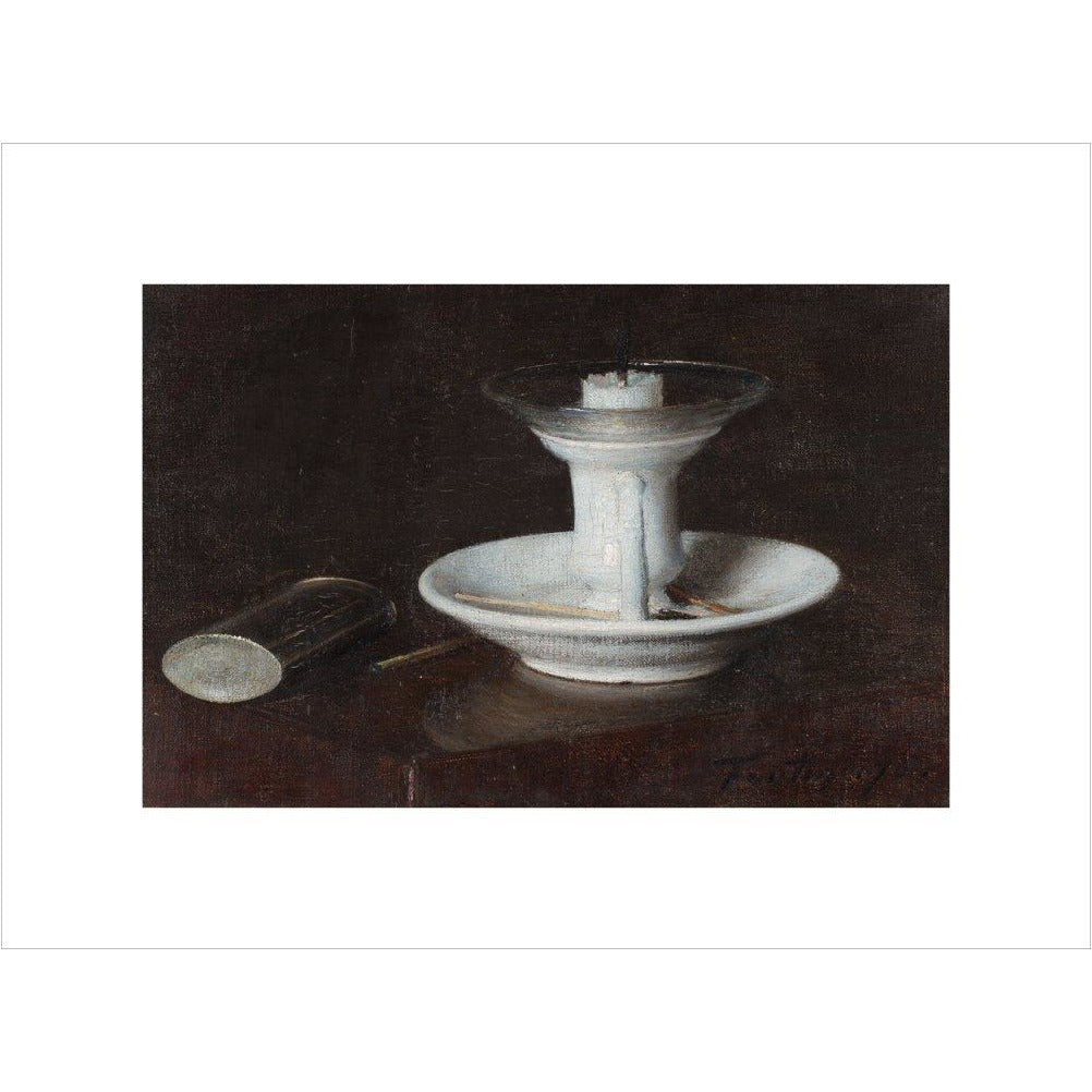 White Candlestick - Art print