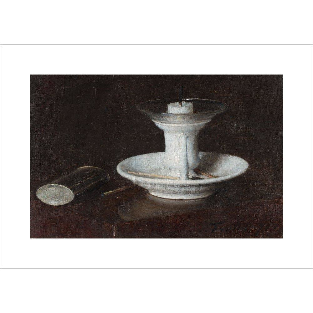 White Candlestick - Art print