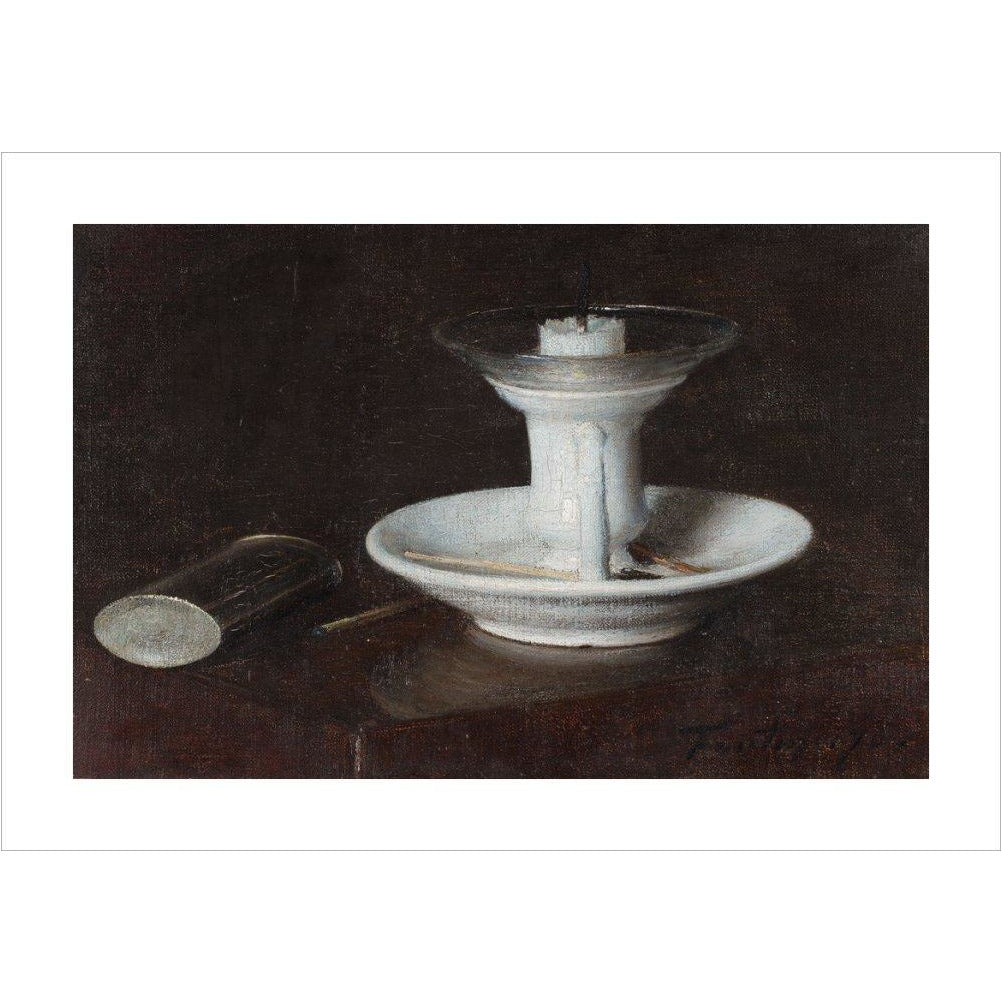 White Candlestick - Art print