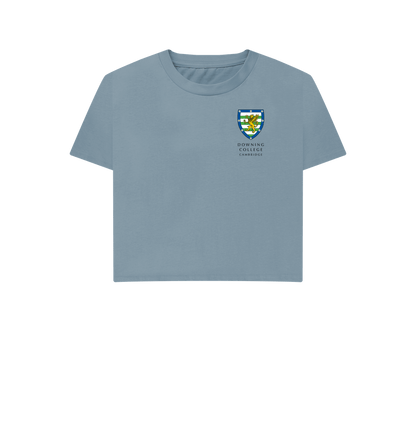 Stone Blue Printed T-shirt Front
