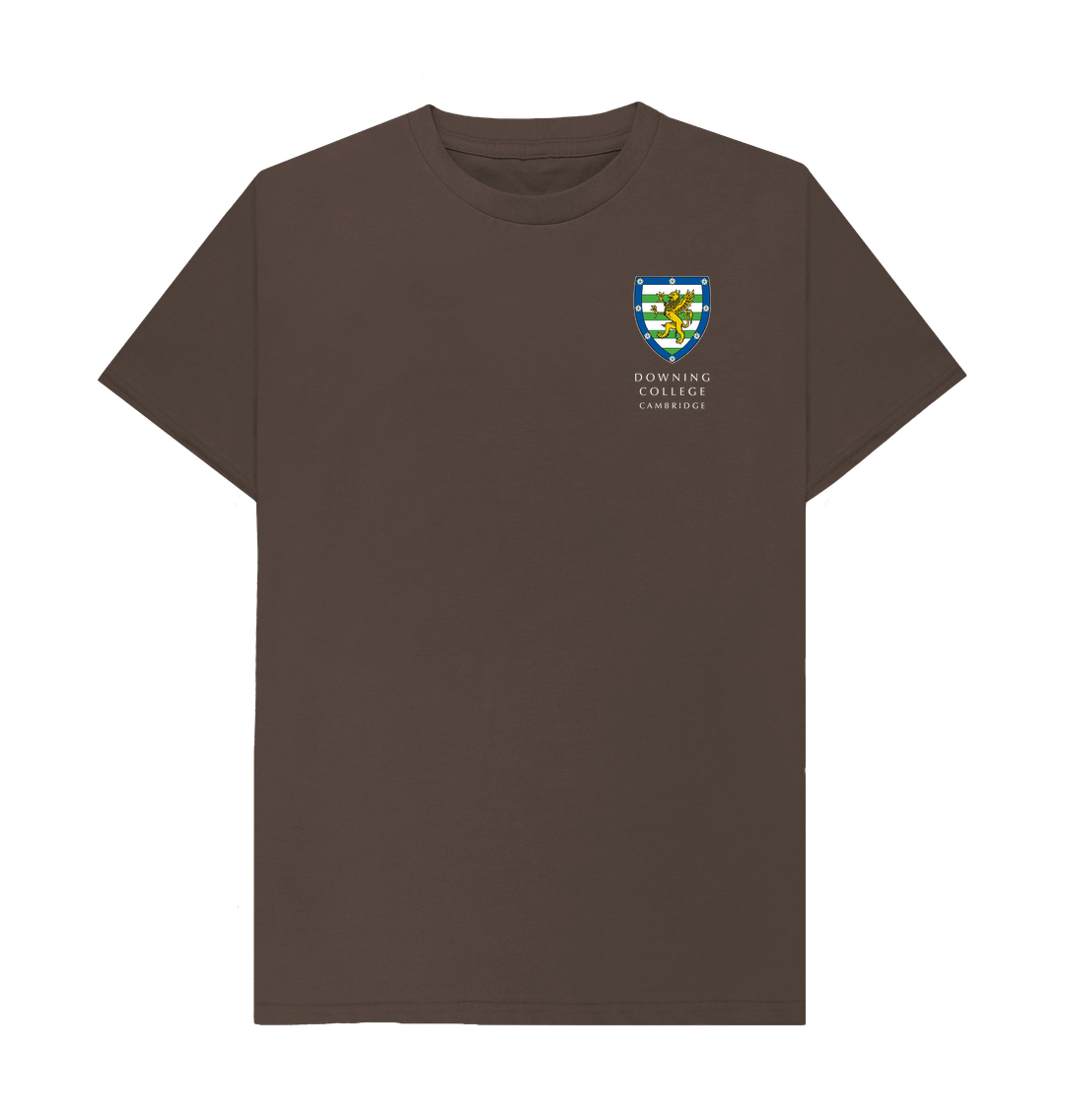 Chocolate Downing College Crew neck tee - Dark colours