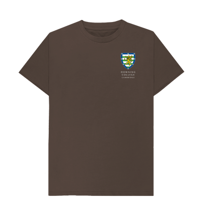 Chocolate Downing College Crew neck tee - Dark colours