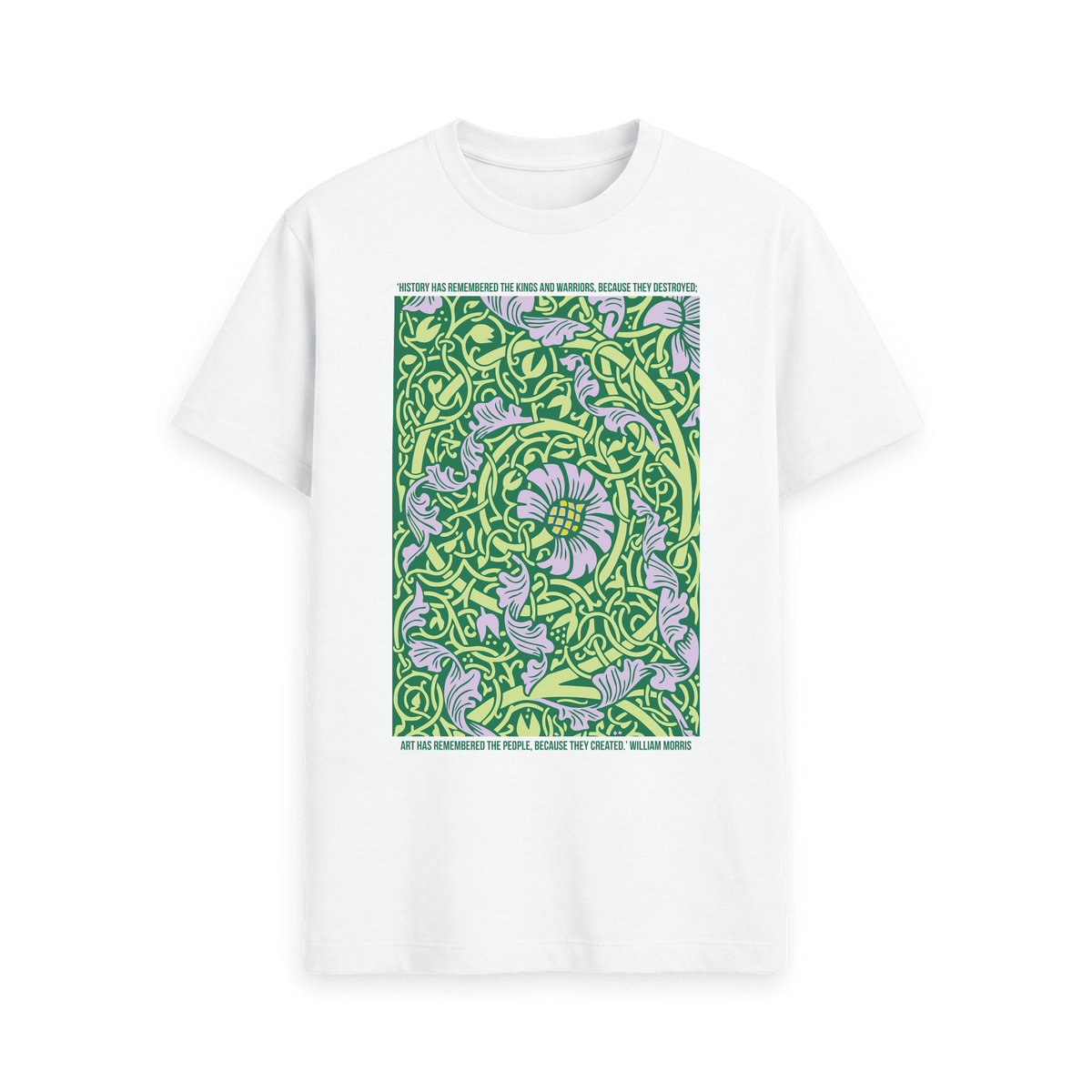 White Printed T-shirt Front