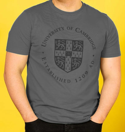 Men's University of Cambridge Crew Neck Tee, Large shield
