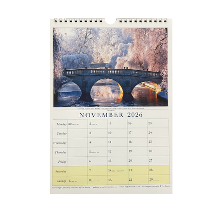 2026 Calendar Cambridge - Small