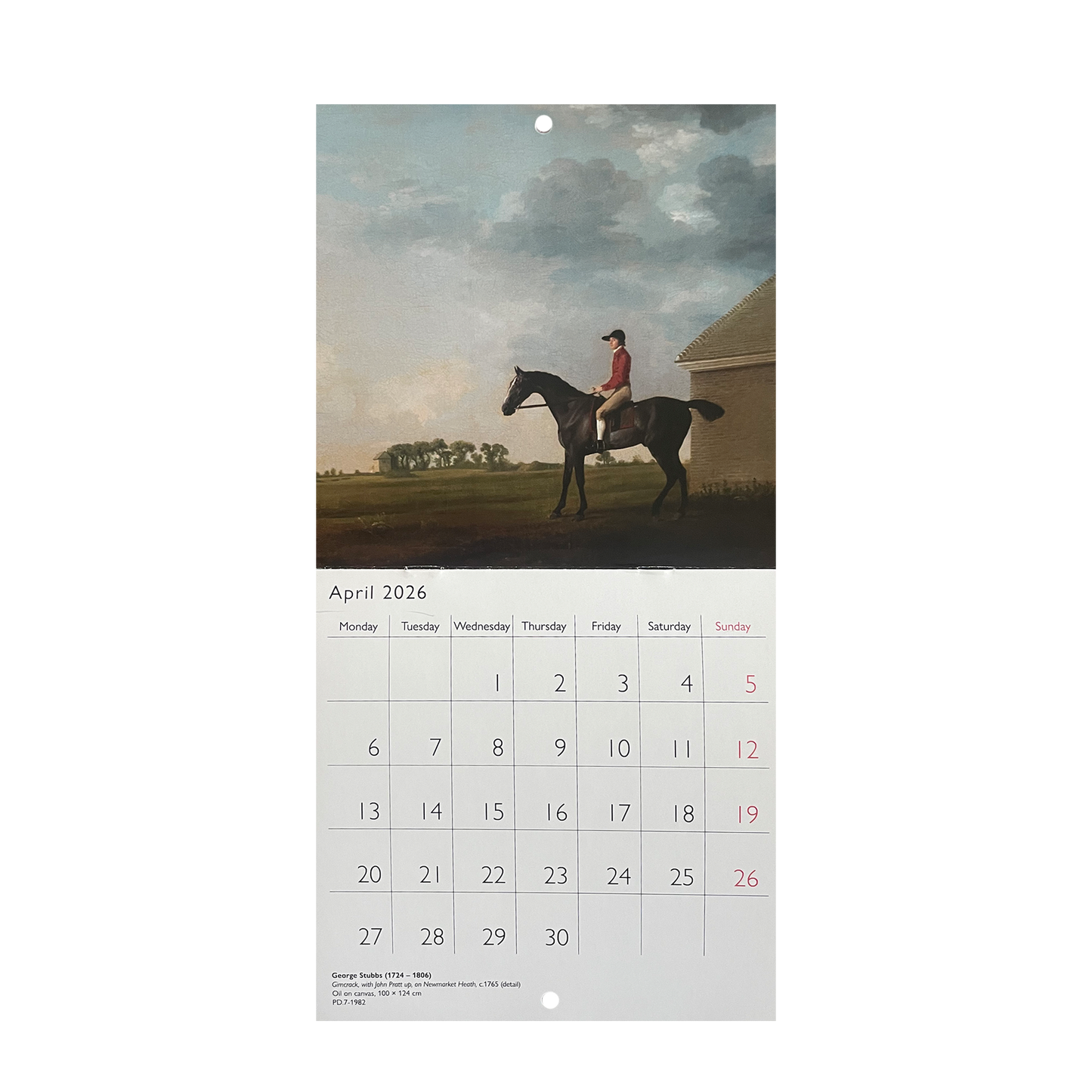 Paintings from the Fitzwilliam Museum - 2026 mini calendar