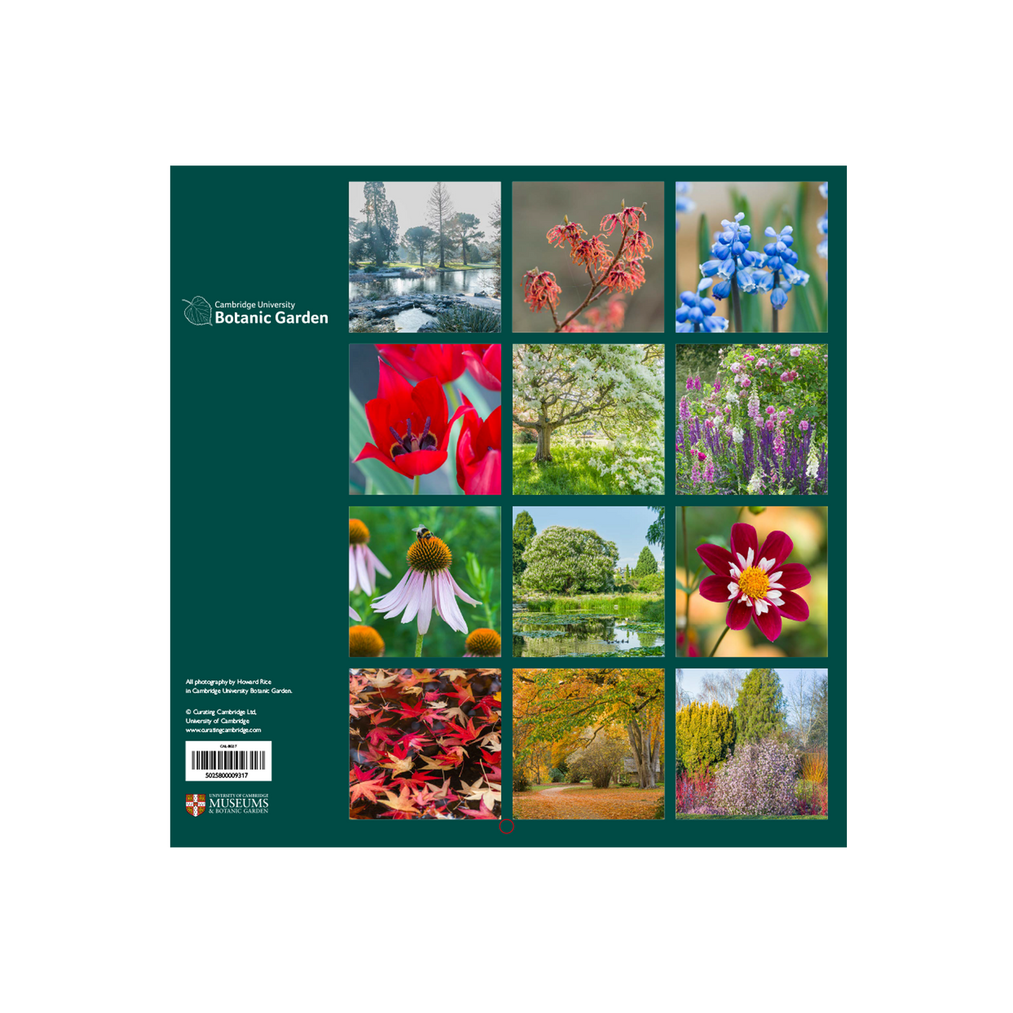 Cambridge University Botanic Garden - Wall Calendar 2027