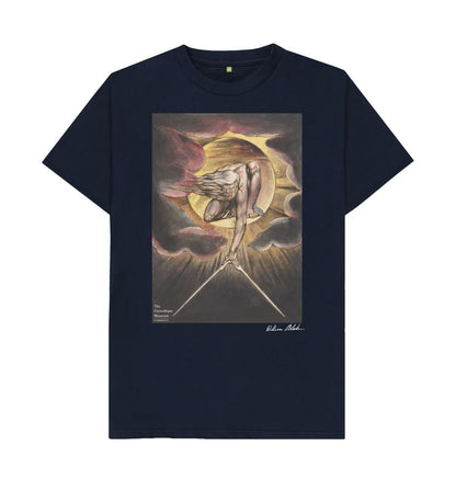 Navy Blue William Blake's Ancient of Days\/Frontispiece T-Shirt - Dark Colours