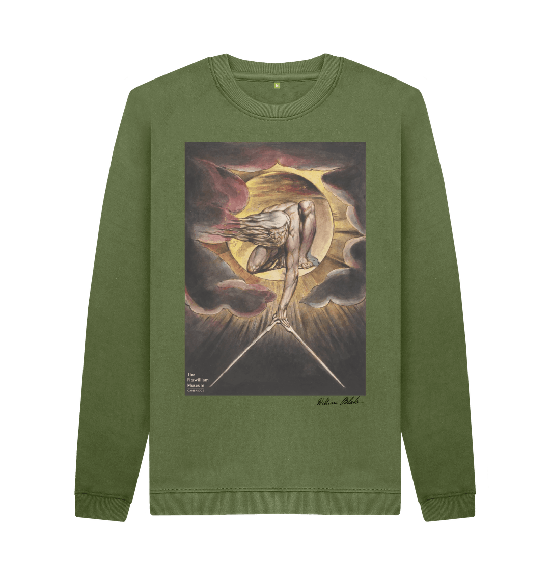 Khaki Printed Sweater Front