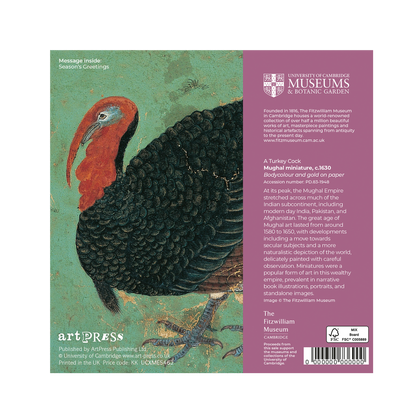A Turkey - Christmas card wallet