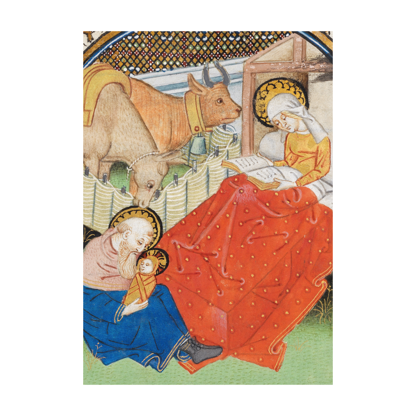 Book of Hours: Mary Reading - Christmas card wallet
