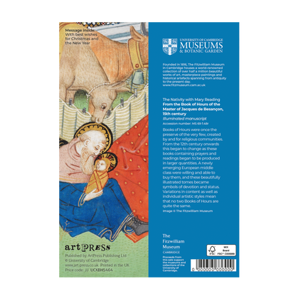 Book of Hours: Mary Reading - Christmas card wallet
