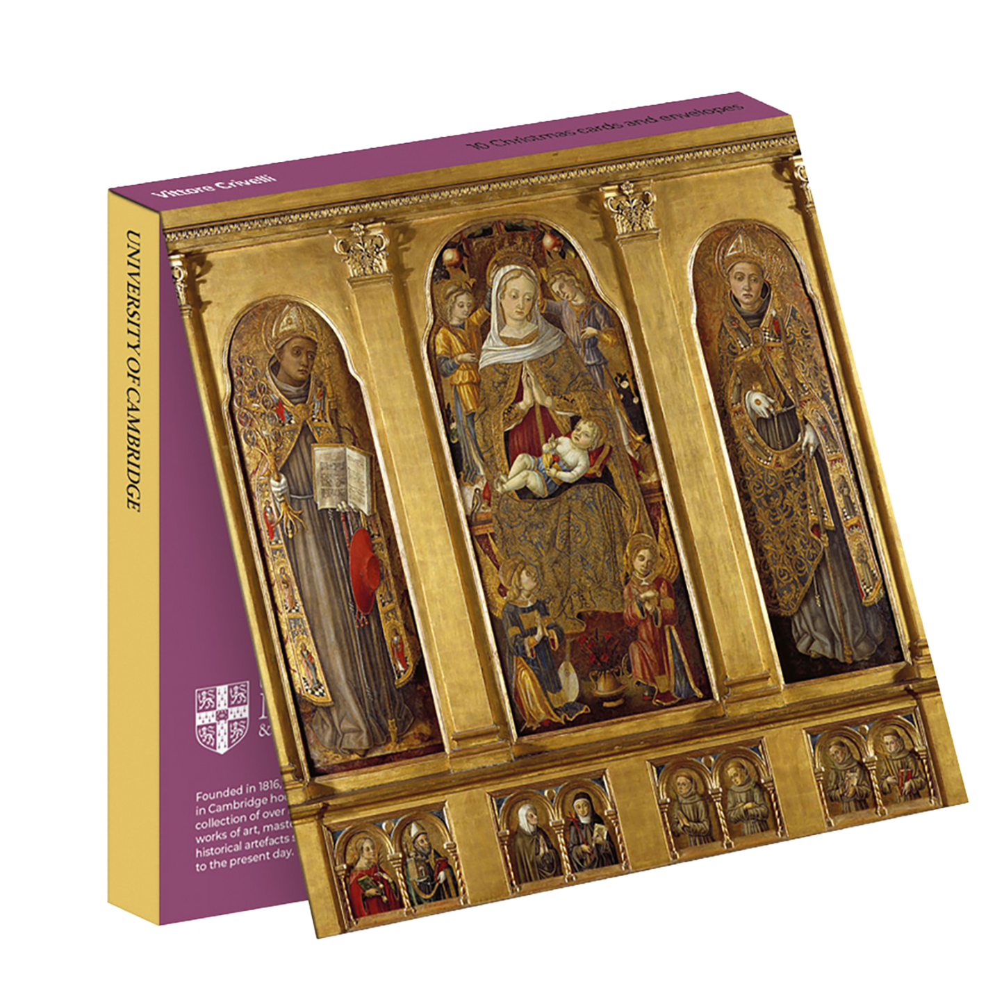 Virgin & Child Enthroned - Christmas card wallet
