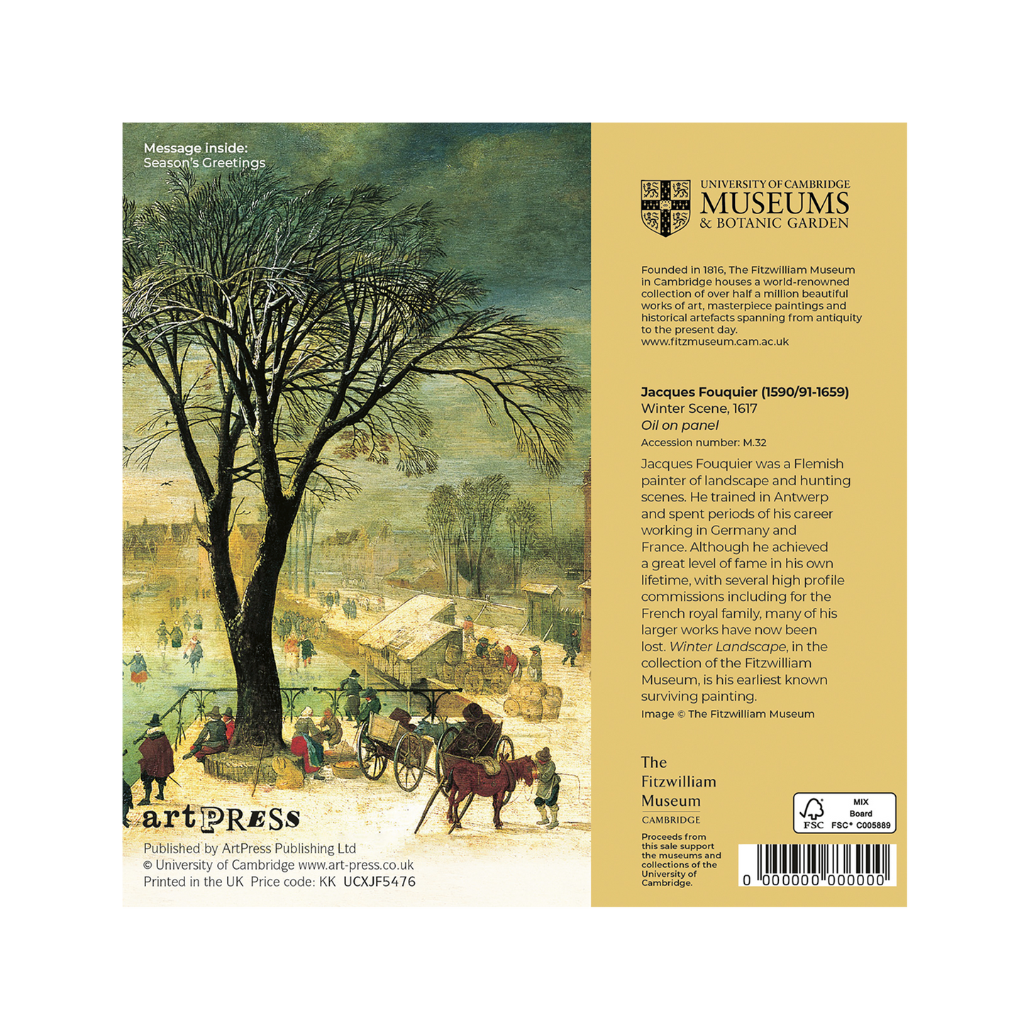 Winter Scene - Christmas card wallet