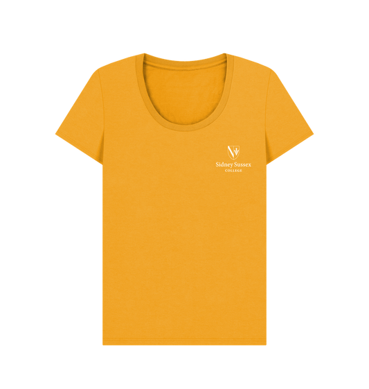 Mustard Sidney Sussex College Scoop neck tee