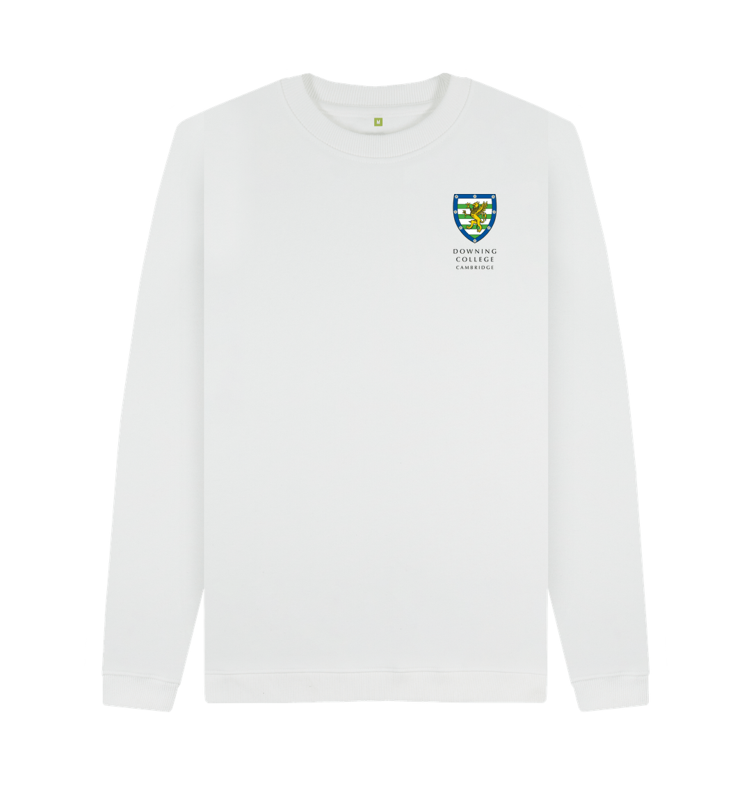 White Printed Sweater Front