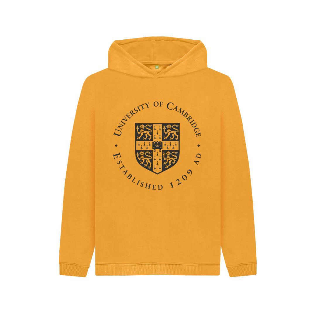 Mustard Kids University of Cambridge Hoodie, Large Shield