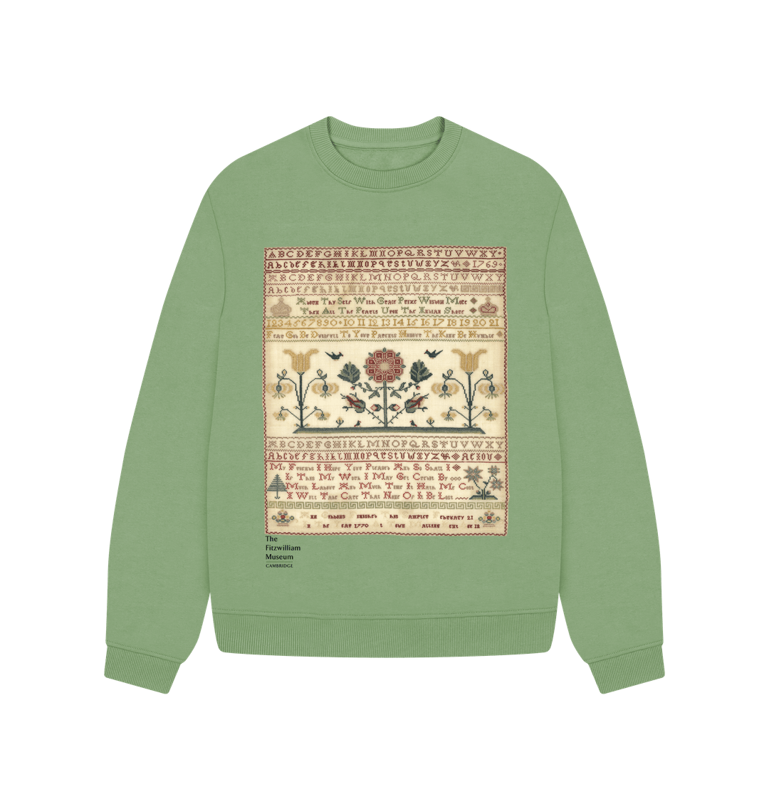 Sage Flower Sampler, Crew neck sweater