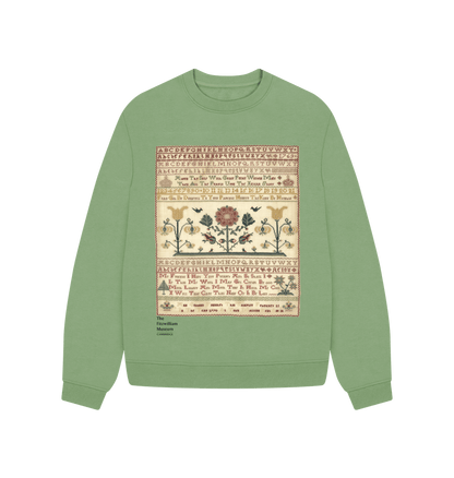 Sage Flower Sampler, Crew neck sweater