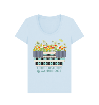 Sky Blue Printed T-shirt Front