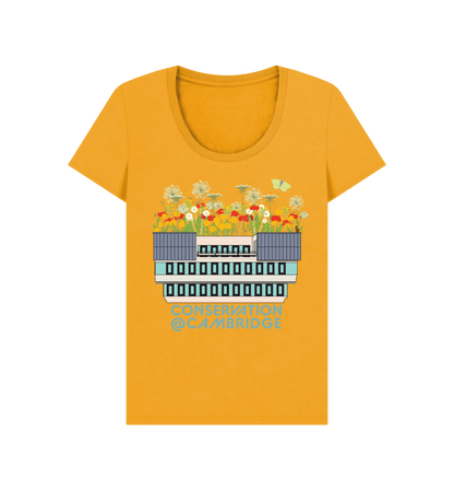 Mustard Printed T-shirt Front