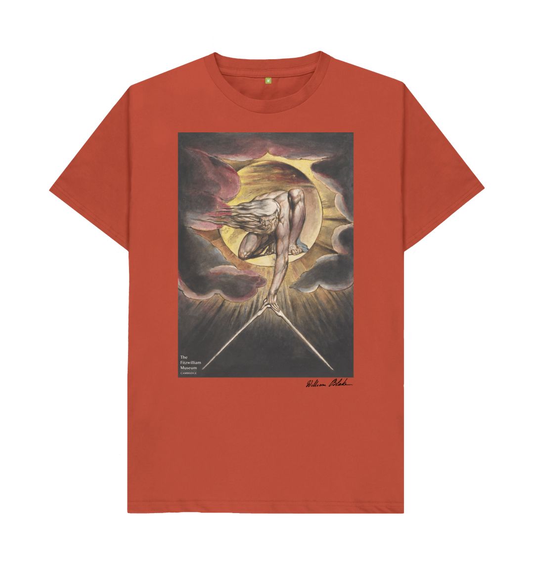 Rust William Blake's Ancient of Days\/Frontispiece T-Shirt Light Colours