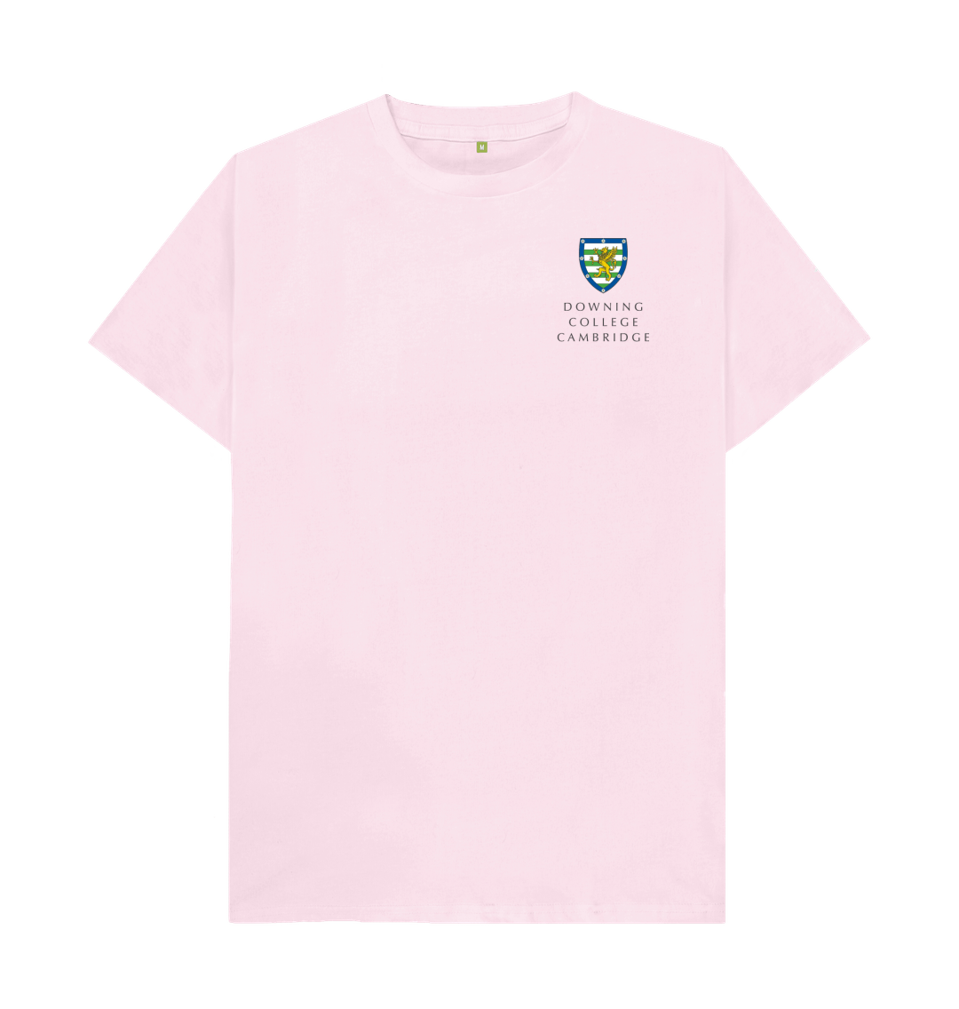 Pink Downing College Crew neck tee - light colours