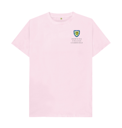 Pink Downing College Crew neck tee - light colours