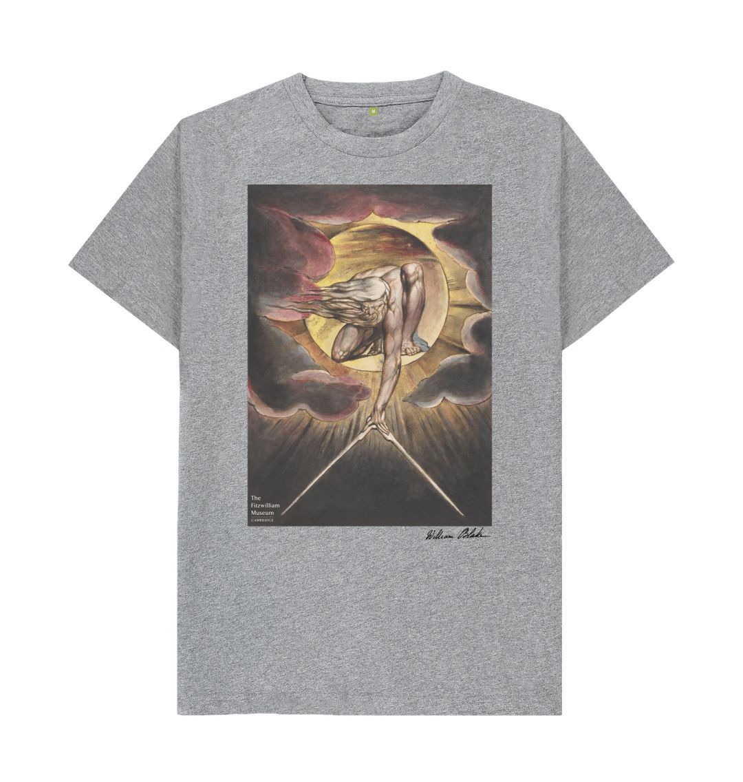 Athletic Grey William Blake's Ancient of Days\/Frontispiece T-Shirt Light Colours