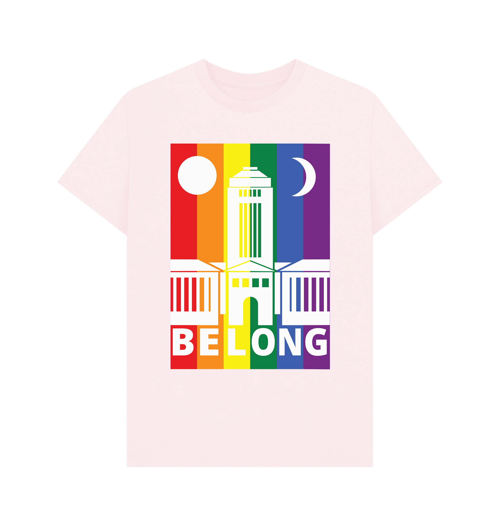Pink Printed T-shirt Front