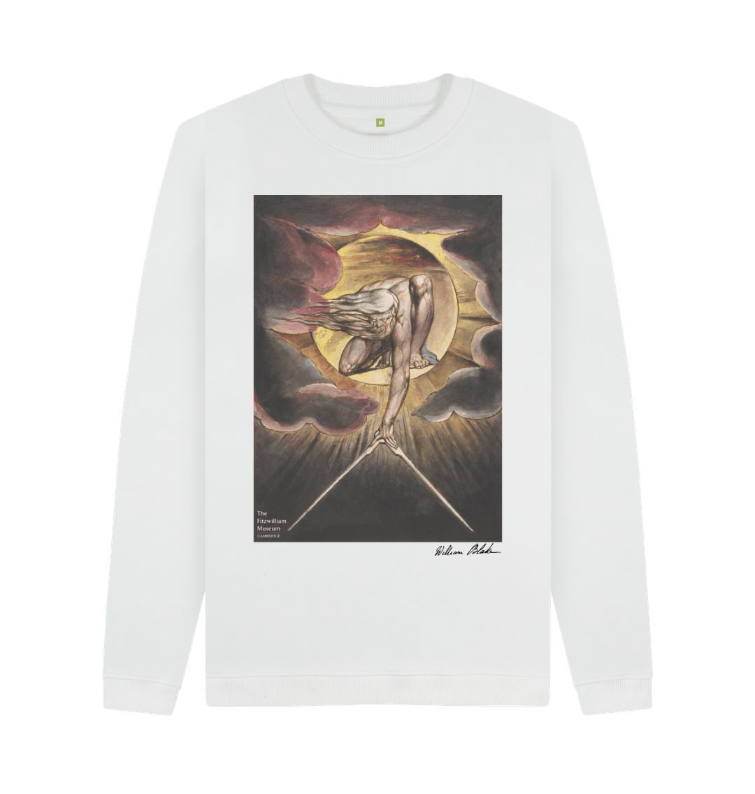 White William Blake's Ancient of Days\/Frontispiece Sweatshirt
