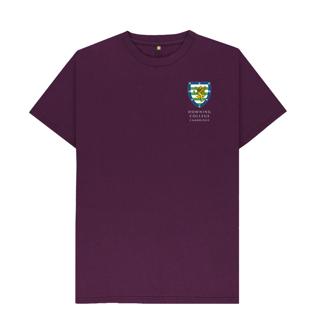 Purple Downing College Crew neck tee - Dark colours