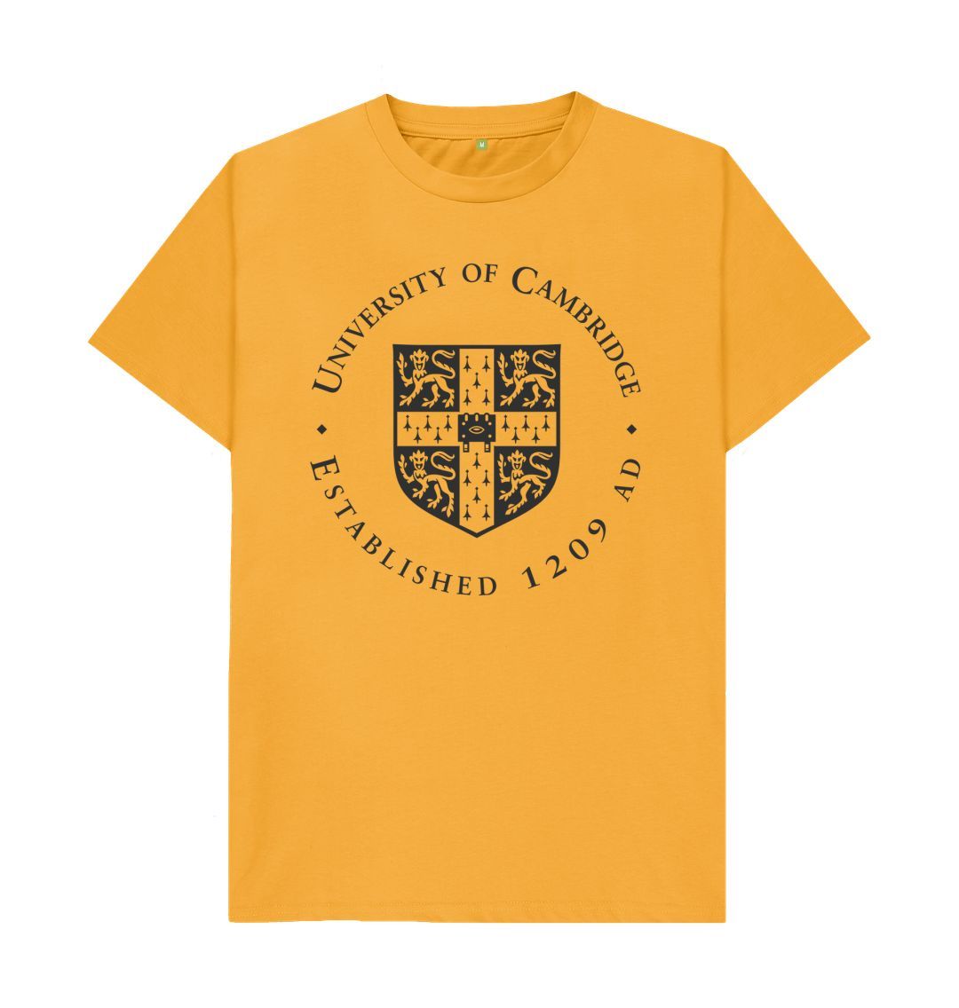 Mustard Men's University of Cambridge Crew Neck Tee