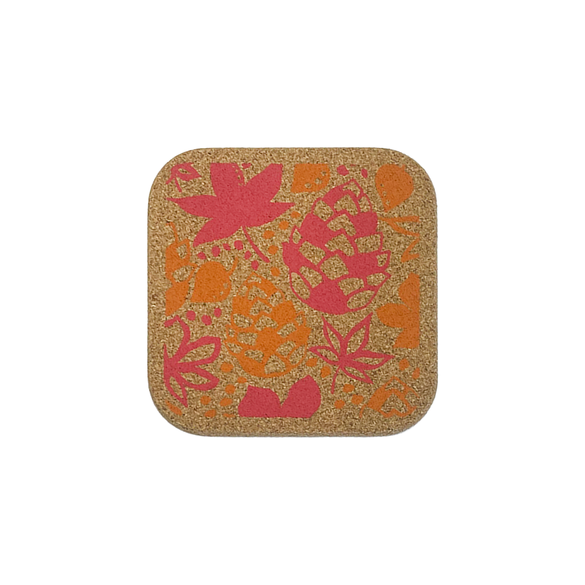 Autumn Leaves - Organic cork coaster