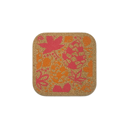 Autumn Leaves - Organic cork coaster