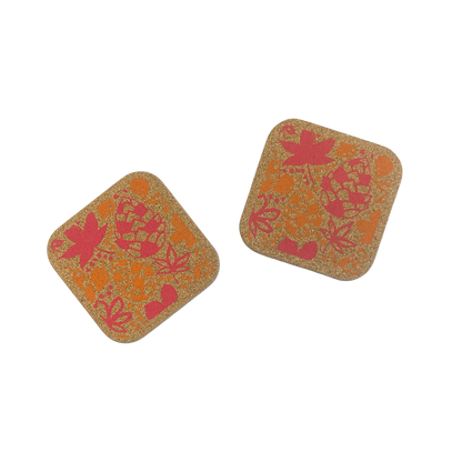 Autumn Leaves - Organic cork coaster